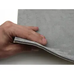 Автотканина самоклейка Антара, колір сірий, на поролоні та сітці, товщина 4мм, лист 74х100см, Туреччина