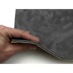 Автотканина самоклейка Антара, колір темно-сірий, на поролоні та сітці, товщина 4мм, лист 49х100см, Туреччина