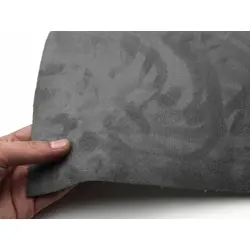 Автотканина самоклейка Антара, колір темно-сірий, на поролоні та сітці, товщина 4мм, лист 74х100см, Туреччина