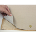 Автовелюр Micro TPS-16811 бежевий (з теплим відтінком), лист 56х100см – самоклейка на поролоні та сітці Мініатюра 4