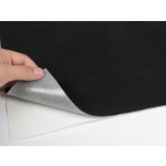 Автовелюр BLACK SPECIAL чорний, лист 88х100см – самоклейка на поролоні та сітці Мініатюра 1