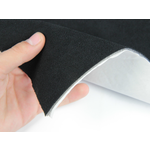 Автовелюр BLACK SPECIAL чорний, лист 178х100см – самоклейка на поролоні та сітці Мініатюра 2