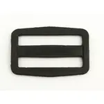 Перетяжка пластикова, двощілинна, 40 мм, чорна Мініатюра 1