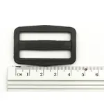 Перетяжка пластикова, двощілинна, 40 мм, чорна Мініатюра 3