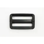 Перетяжка пластикова, двощілинна, 40 мм, чорна Мініатюра 2