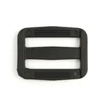 Перетяжка пластикова, двощілинна, 25 мм, чорна Мініатюра 2