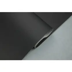 Автомобільний шкірзам, колір чорний 2113P-MT, на поролоні 2мм і сітці, ширина 160см