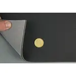 Автомобільний шкірозамінник 2126-MT чорний, на поролоні 4мм і сітці (ширина 160 см) Мініатюра 3