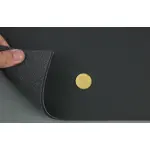 Автомобільний шкірозамінник 2125-MT чорний, на поролоні 4мм і клейовій основі (ширина 150 см) Мініатюра 2