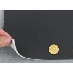 Автошкірозам чорний 2016-MT на поролоні 3 мм і сітці, ширина 155 см