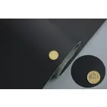 Автомобільний шкірозамінник чорний 2004-МТ, на повсті 5мм (ширина 160 см) Мініатюра 3