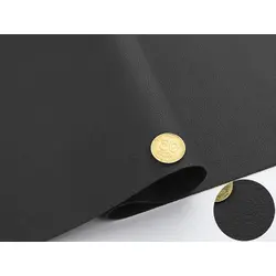 Автомобільний кожзам 15239/1 чорний, на тканинній основі, ширина 160см