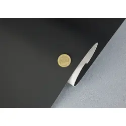 Автомобільний шкірзам чорний 2131-MT, структура під тканину, на тканинній основі, ширина 150см