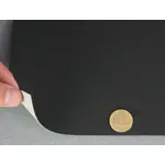 Автомобільний шкірозамінник чорний 2131-MT, на тканинній основі (ширина 150 см) Мініатюра 2