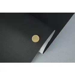 Автомобільний шкірзам чорний 2091-MT, структура дрібна крихна, на тканинній основі, ширина 160см