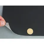 Автомобільний шкірозамінник чорний 2091-MT, на тканинній основі (ширина 160 см) Мініатюра 3