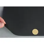 Автомобільний шкірозамінник чорний 2136-MT, на тканинній основі (ширина 150 см) Мініатюра 2