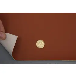 Автомобільний шкірзам, цвет мідний 6008-MT, на тканинній основі, ширина 150см