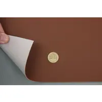 Автомобільний шкірзам, колір коричневий з відтінком мідного 4081-MT, на тканинній основі, ширина 150см