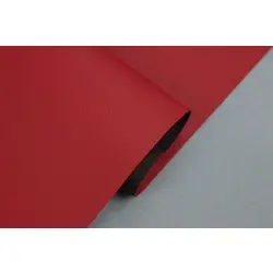 Автомобільний шкірзам, колір червоний 8019-MT, на тканинній основі, ширина 155см