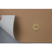 Автомобільний шкірзам, колір світло-коричневий 3068-MT, на тканинній основі, ширина 160см