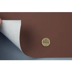 Автомобільний шкірзам, колір темно-коричневий 4080-MT, на тканинній основі, ширина 160см