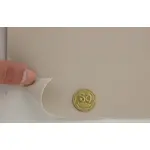 Автомобільний шкірозамінник кремовий DM-72/b, на тканинній основі (ширина 155 см) Мініатюра 2