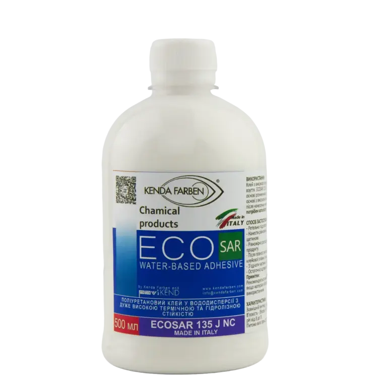 Поліуретановий воднодисперсний клей ECOSAR 135 J NC (0,5 л, Італія)