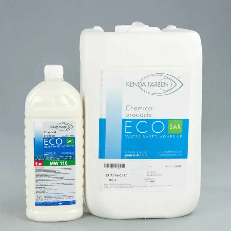 Клей ECOSAR MW 116 — без запаху, для шкіри, тканин, замші (1,0 л, Італія)