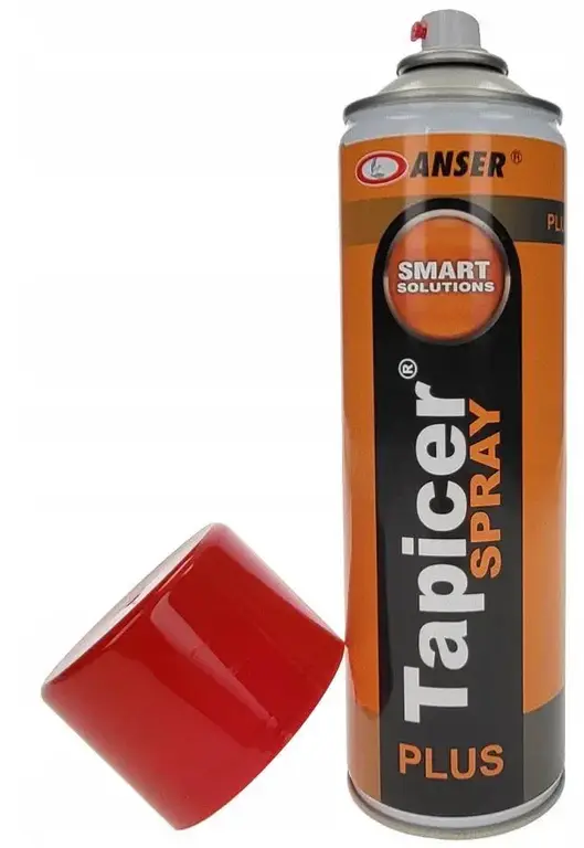 Аерозольний клей Tapicer spray PLUS для тканини, карпета, ковроліну, гуми, повсті, 500мл Польща