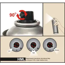 Аерозольний термостійкий клей CONI KRK 30 (до 125 °C) для тканини, карпета, ковроліну, шкірозамінника, 500мл