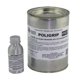 Комплект клею POLIGRIP 999 EР (0,8л) "Стандарт", (+ активатор POLYDUR PU 50мл) для торпеди термостійкий до 125 °С (під пульвер)