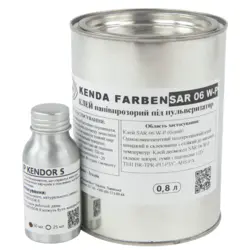 Комплект "Стандарт" клею SAR 06 W-P (0,8л) (з активатором Kendor S -50мл) під пульверизатор, для торпеди, термостійкий до 125 °С