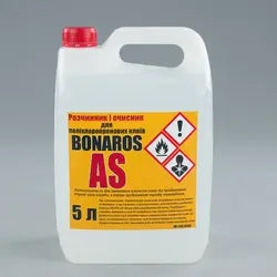 Розчинник і очищувач BONAROS AS призначений для розведення поліхлоропренових клеїв, 5л.