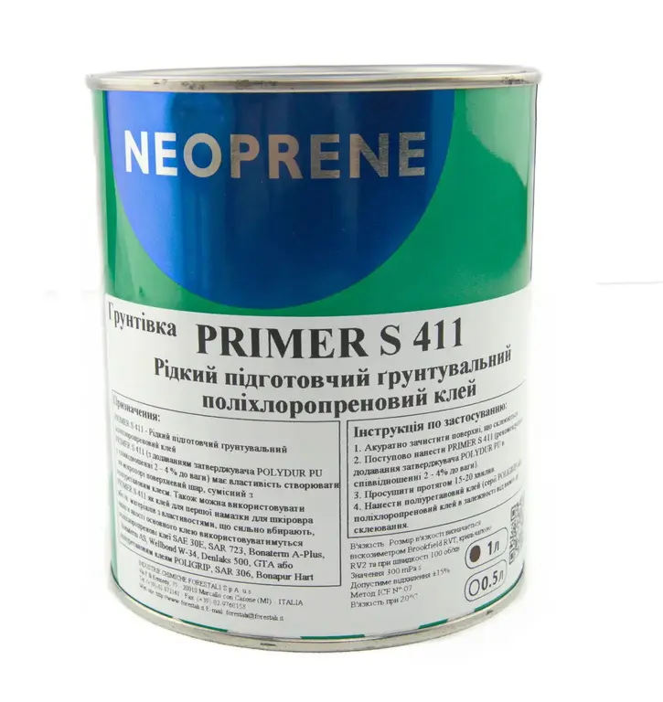 PRIMER S 411 — рідкий ґрунтовочний клей для підошов та абсорбуючих матеріалів