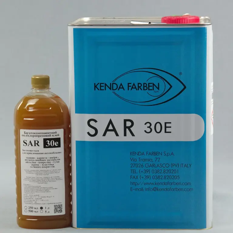 Клей SAR 30E 1.0л – поліхлоропреновий клей для перетяжки автомобільного салону