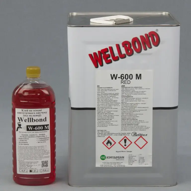 Клей Wellbond W-600 M (для пульверизатора), 1.0л