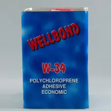 Клей Wellbond W-34 .15л/12,5кг (поліхлопковий), для тканин, карпета, килимова, пластику та інших покриттях