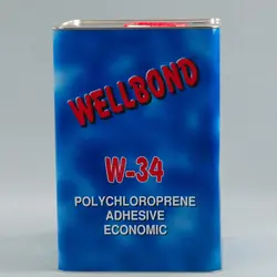 Клей Wellbond W-34 .15л/12,5кг (поліхлопковий), для тканин, карпета, килимова, пластику та інших покриттях