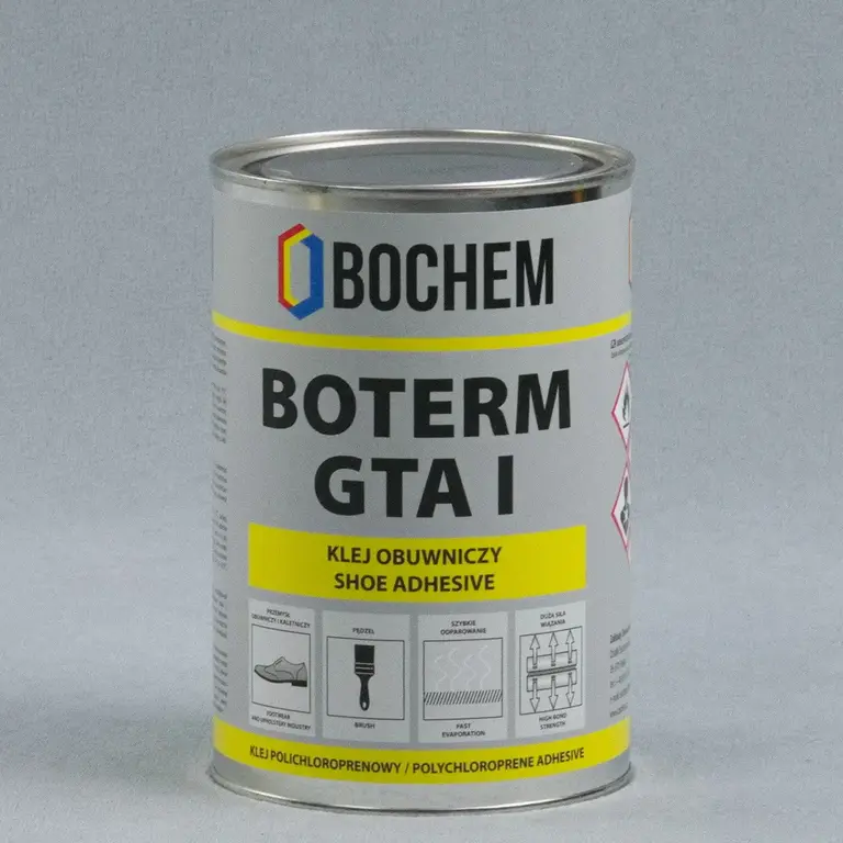 Каучуковий клей BOTERM GTA I – надійне рішення для шкірозамінника, тканини та гуми