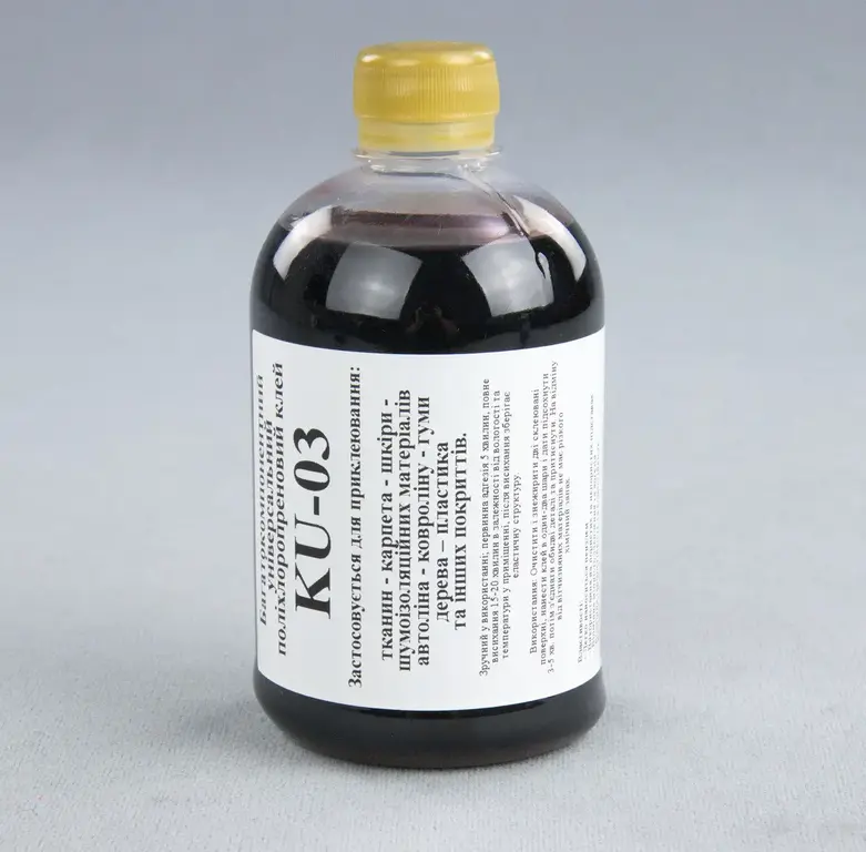 Клей KU-03 універсальний, поліхлоропреновий (каучуковий), 0.5 л