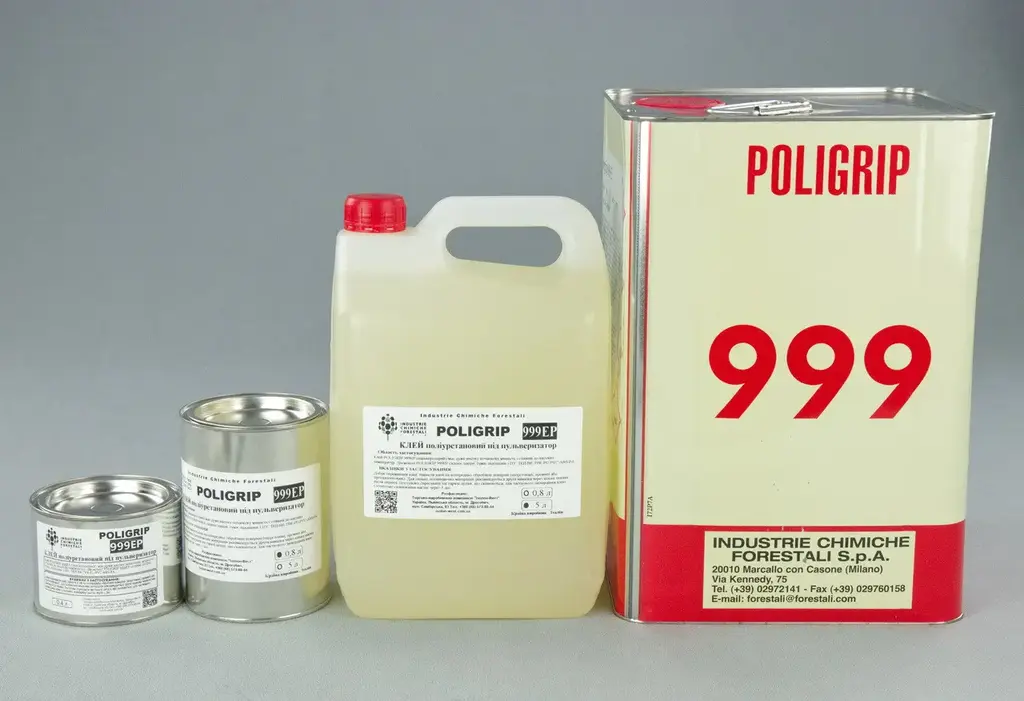 Поліуретановий клей POLIGRIP 999 EP (під пістолет), 0.8л