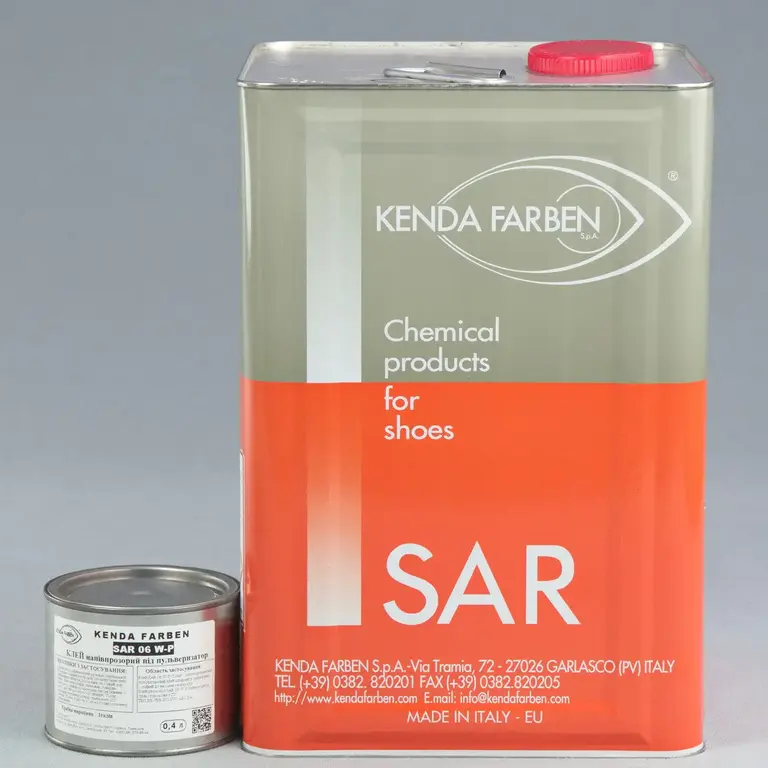Поліуретановий клей SAR 06 W-P, 0.4л (під пульверизатор) для шкіри, пластику та синтетичних матеріалів