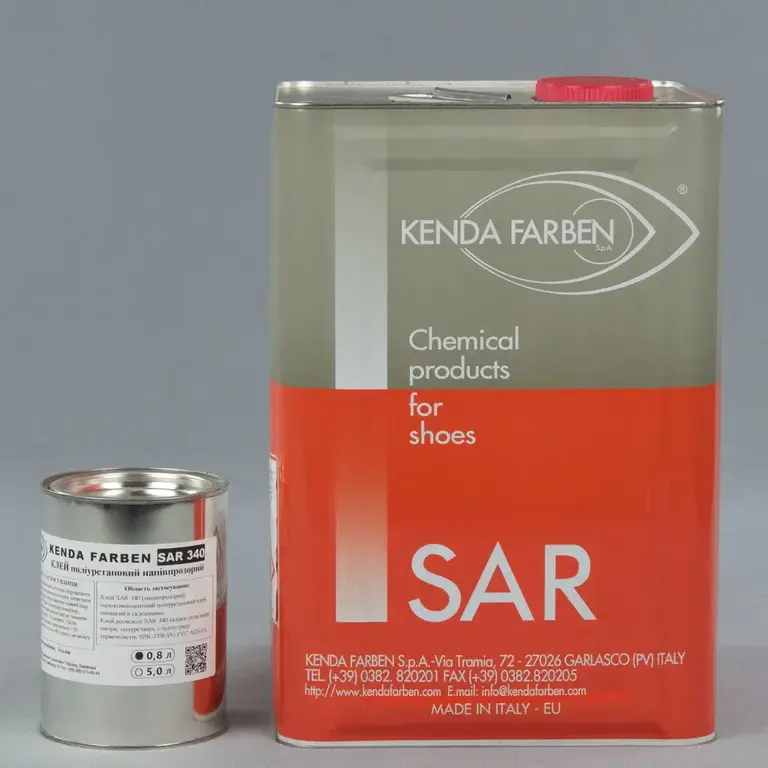 Поліуретановий клей SAR 340, об'єм 0.8л для шкірозамінника