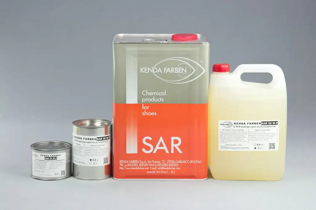 Поліуретановий клей SAR 06 W-P, 5 л (під пульверизатор) для шкіри, пластику та синтетичних матеріалів