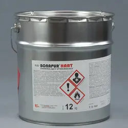 Поліуретановий термостійкий клей BONAPUR HART 15л/12кг для шкірозамінника, тканин, ПВХ, синтетичної шкіри,