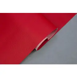 Шкірвініл червоний меблевий, товщина 0,8мм, ширина 145см якість Польща