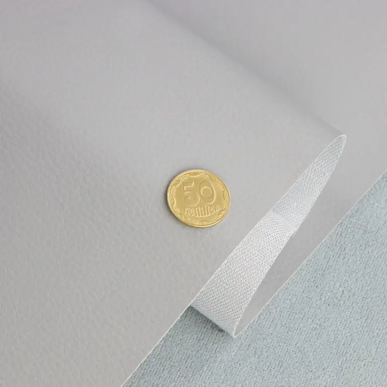 Шкірзам "Dollaro" меблевий, світло-сірий, ширина 1,35м