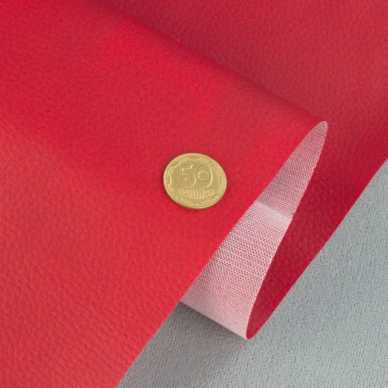 Шкірзам "Dollaro" меблевий, червоний, ширина 1,35м