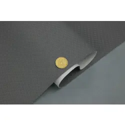 Шкірзамінник псевдо-перфорований сірий EMKA-615 ширина 140см